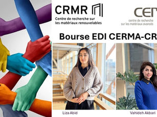 Félicitations à Liza Abid et Vahideh Akbari pour l’obtention d’une bourse EDI CERMA-CRMR!